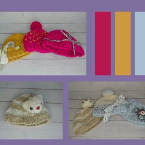Gros bonnets douillets pour grandes poupées