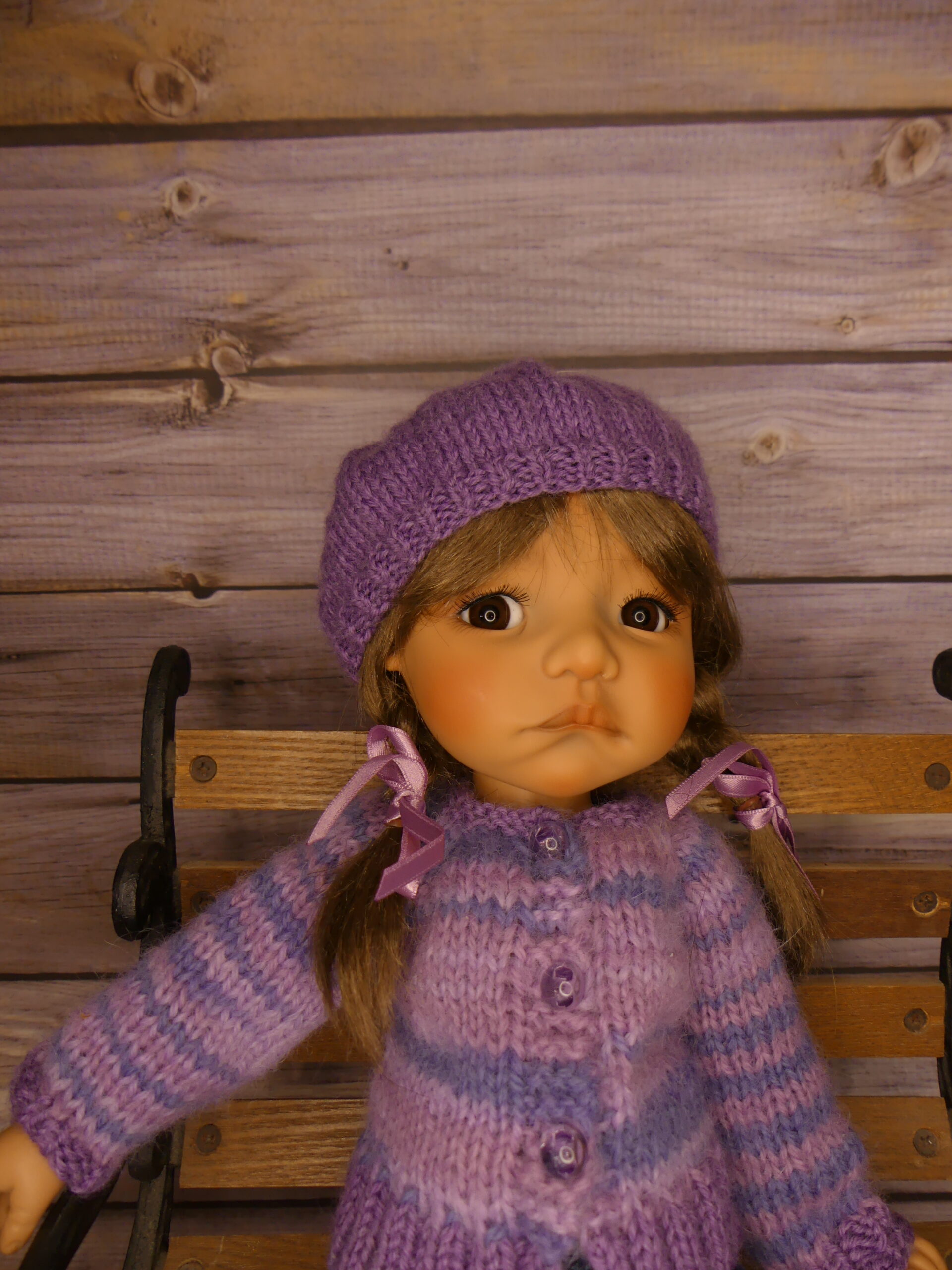 Mauve des bois pour poupée Moppet – Image 3