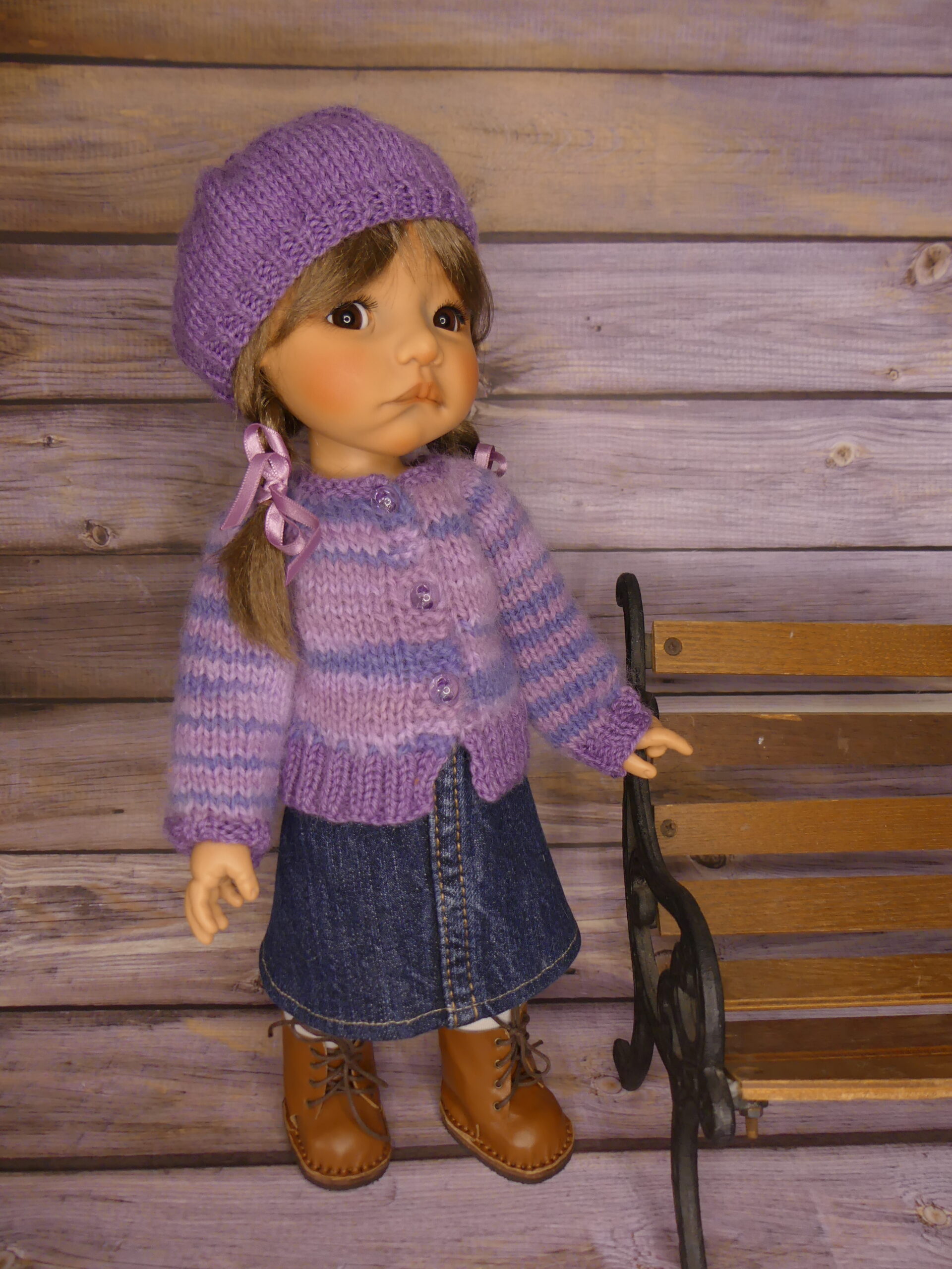 Mauve des bois pour poupée Moppet – Image 9