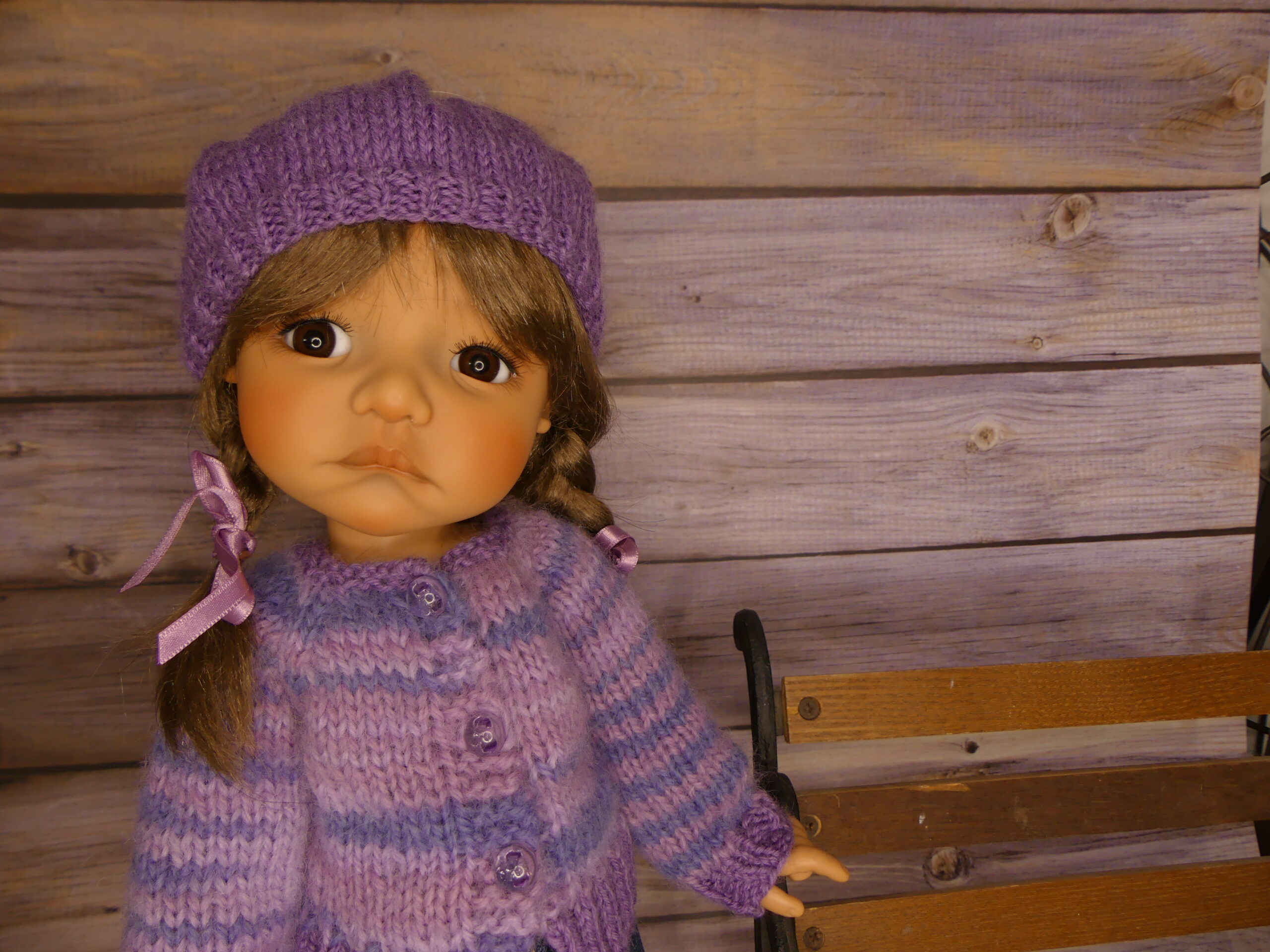 Mauve des bois pour poupée Moppet – Image 4