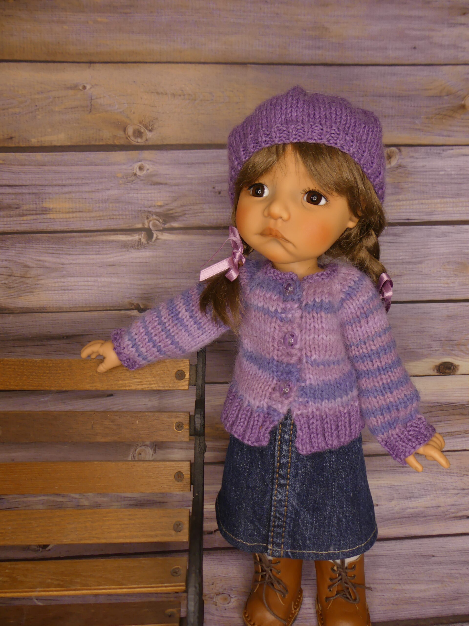 Mauve des bois pour poupée Moppet – Image 7