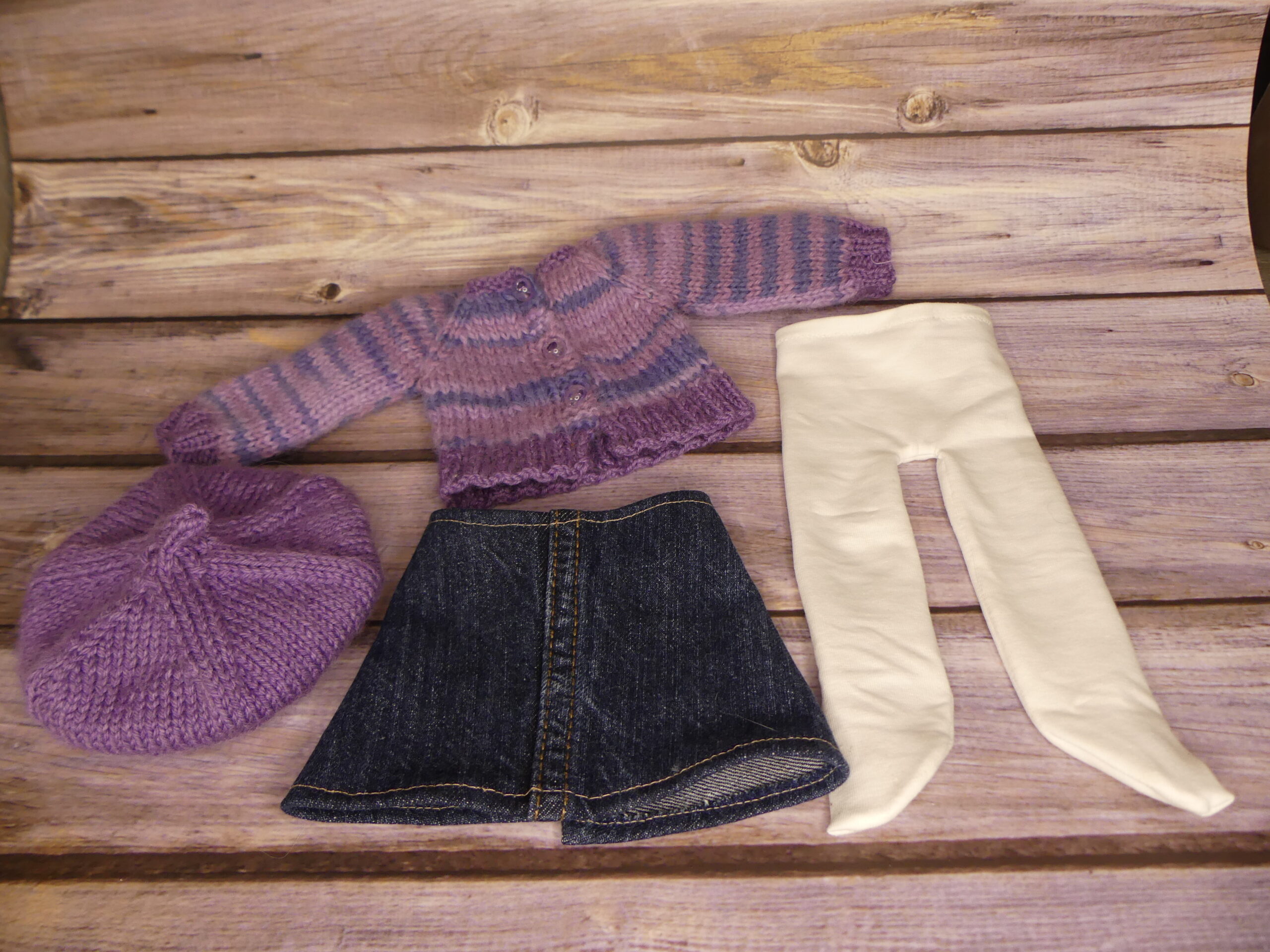 Mauve des bois pour poupée Moppet – Image 2