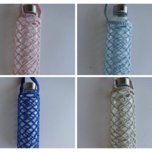 Porte bouteille en crochet