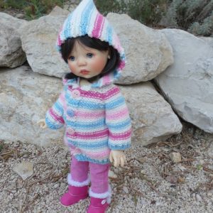 Veste guimauve pour poupée BB