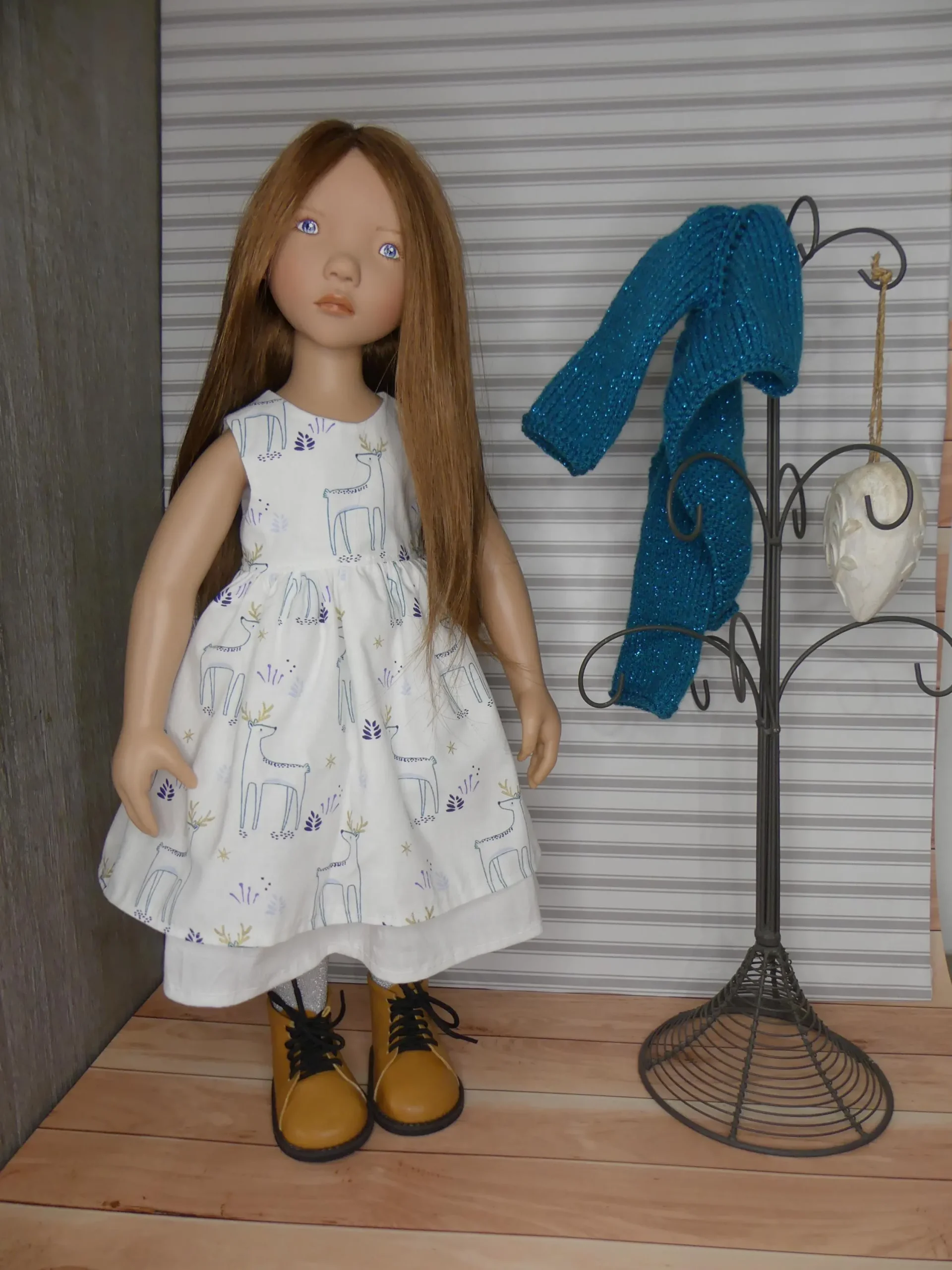 Sylve turquoise pour poupée LL Dolls - Zwergnase 55 – Image 2
